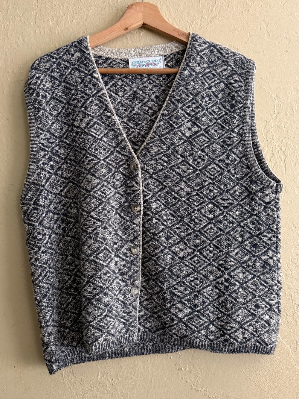 Vintage Chelsea Gardens Vest Cardigan